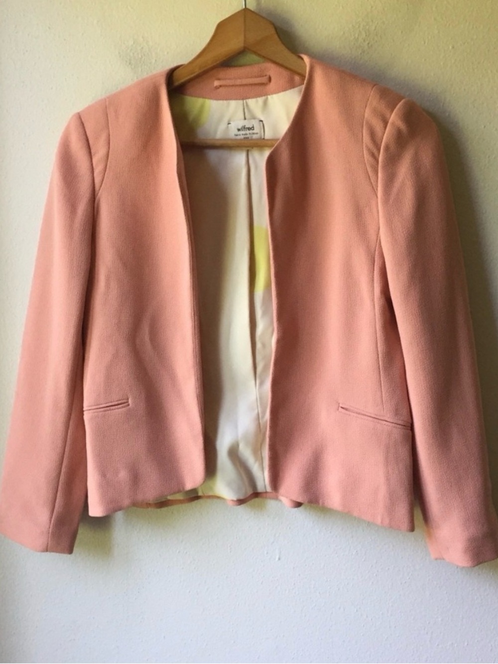 Aritzia Wilfred Exquis Open Front Blazer Jacket Sz. 2